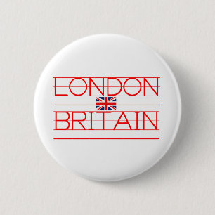 LONDON BRITAIN 6 CM ROUND BADGE