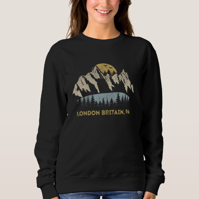 London Britain Pennsylvania Mountain Sunset Sunris Sweatshirt (Front)