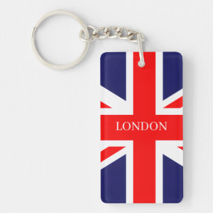 London  British Flag  Key Ring