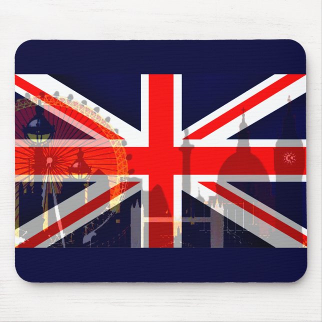 London-British Flag_ Mouse Pad (Front)