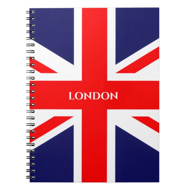 London  British Flag  Notebook (Front)
