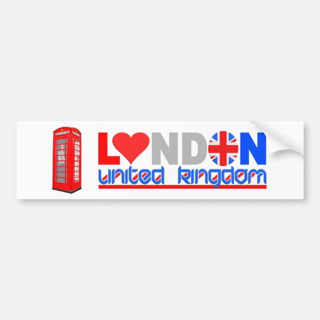 London bumpersticker bumper sticker (Front)