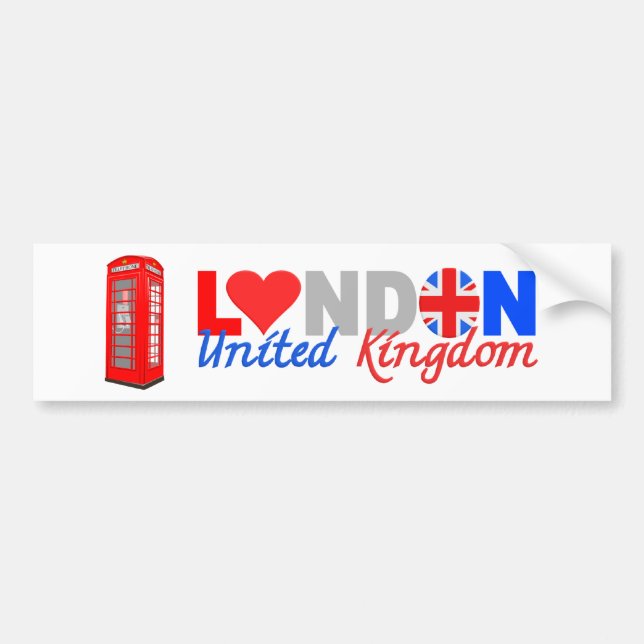 London bumpersticker bumper sticker (Front)