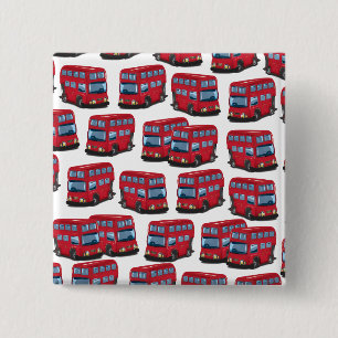 London Bus 15 Cm Square Badge