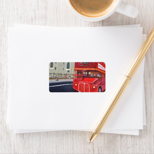 London Bus Address Labels  (Insitu)