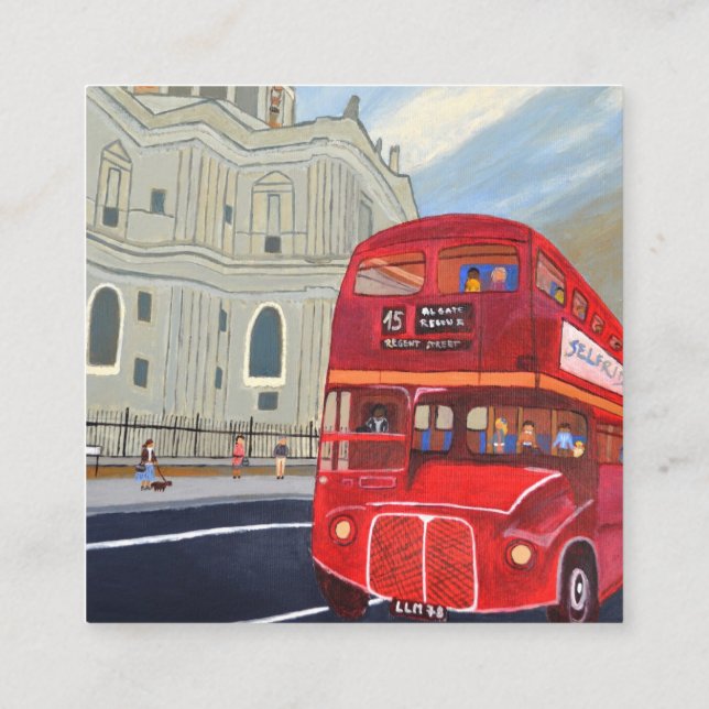 London Bus Business card  (Back)