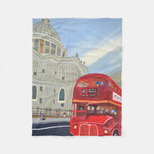 London bus Fleece blanket 