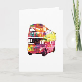 London Bus Greeting Card