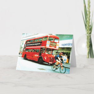 London Bus Greeting Card