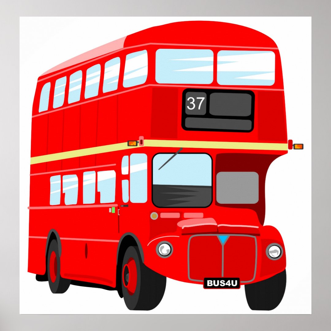 London Bus Poster | Zazzle