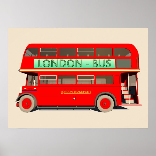 London Bus Poster (Front)