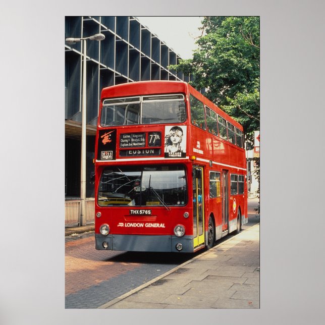 London Buses Daimler rests between duties at Eusto Poster (Front)