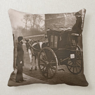 London Cabmen, from 'Street Life in London', 1877- Cushion