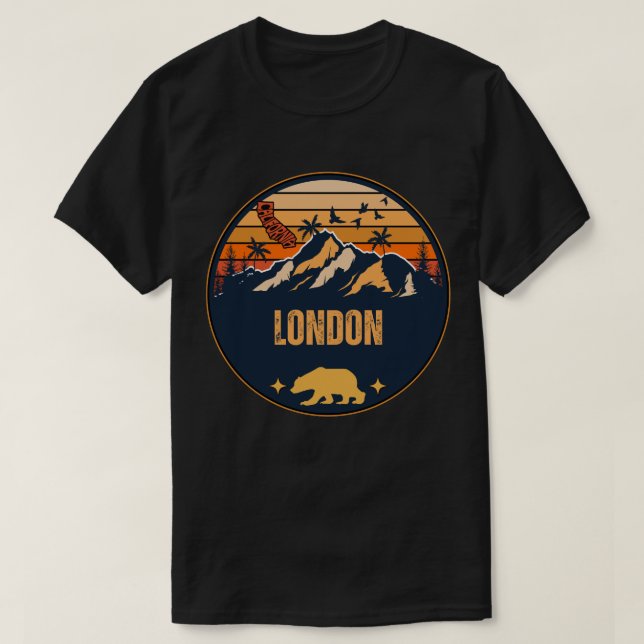 London, California T-Shirt (Design Front)