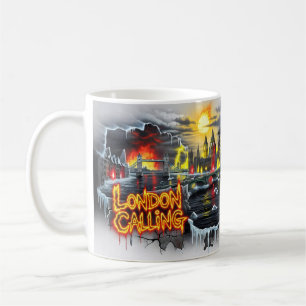 London Calling Fire Ice Chaos Apocalypse Mug
