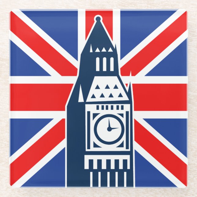 London Calling Glass Coaster (Front)