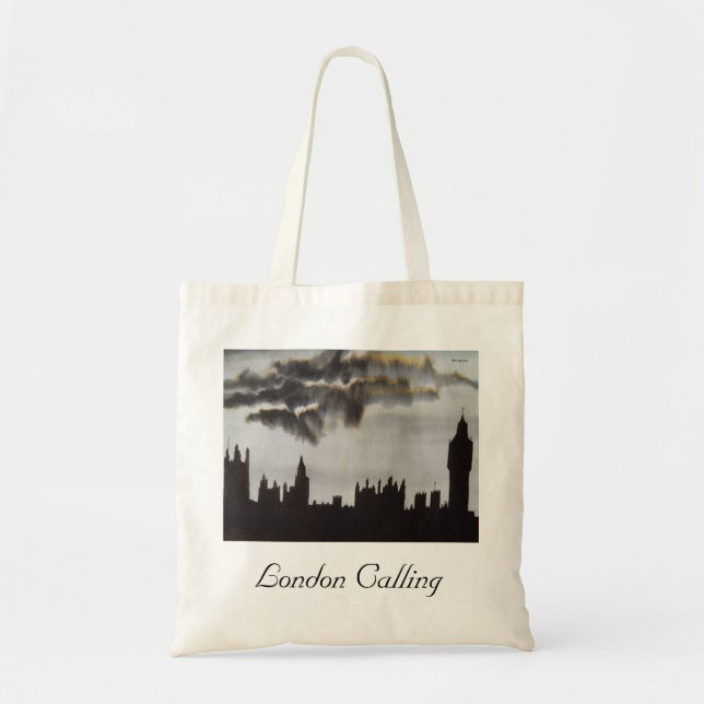London Calling Houses of Parliament Tote Bag (Front)