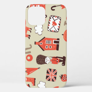 London Childish: Funny Pattern Design iPhone 12 Case