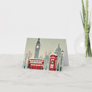 London Christmas Big Ben & Festive London Card