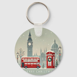 London Christmas   Big Ben & Festive London Key Ring