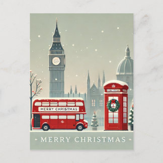 London Christmas | Big Ben & Festive London Postcard