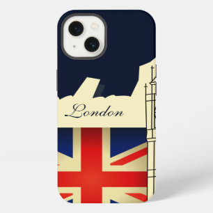 London City Big Ben Great Britain Flag iPhone 13 Case