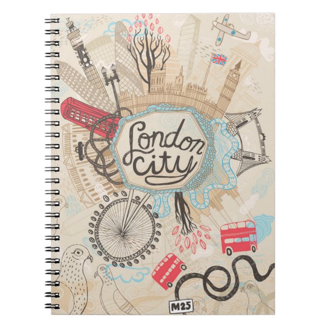 London City Doodle Art Notebook (Front)