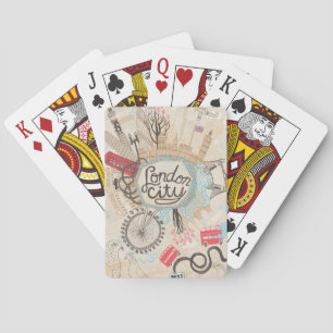 London City Doodle Art Playing Cards