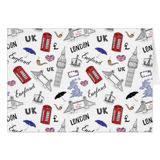London City Doodles Pattern (Front Horizontal)