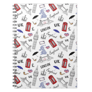 London City Doodles Pattern Notebook