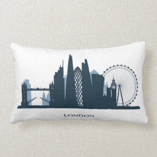 London City Skyline Lumbar Cushion