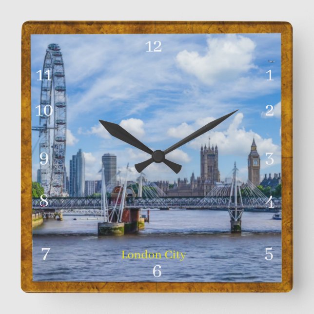 London City Square Wall Clock (Front)