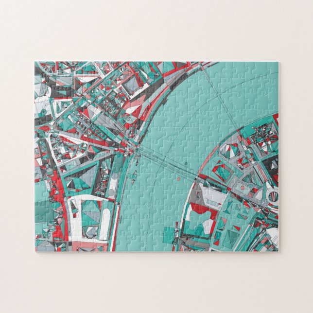 London City Structure Map Jigsaw Puzzle (Horizontal)