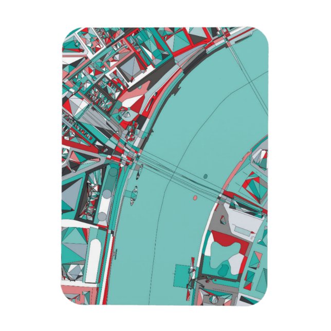London City Structure Map Magnet (Vertical)