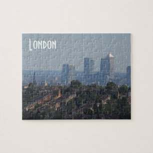 London Cityscape - Canary Wharf photo Jigsaw Puzzle