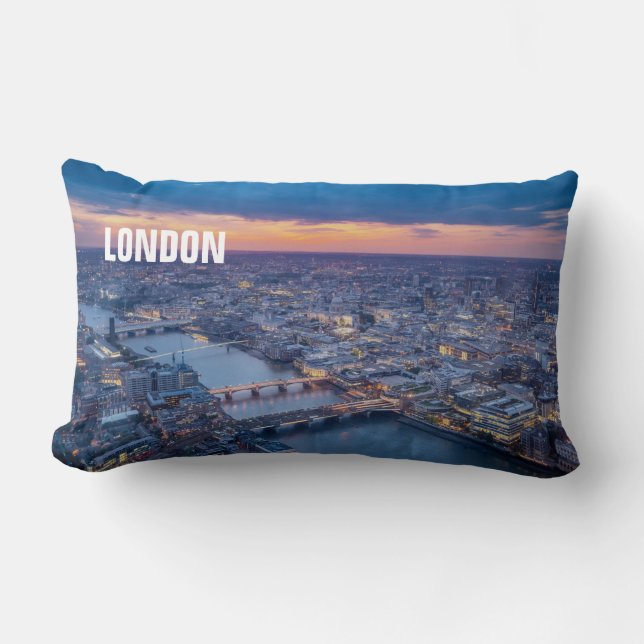 London Cityscape Lumbar Cushion (Front)