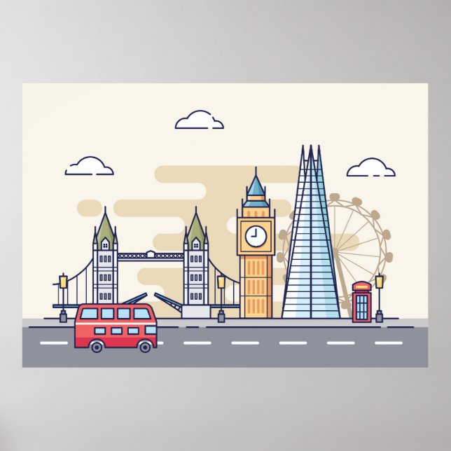 London Cityscape Poster (Front)