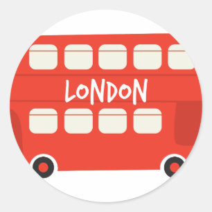 London Classic Round Sticker
