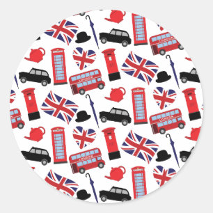 London Classic Round Sticker
