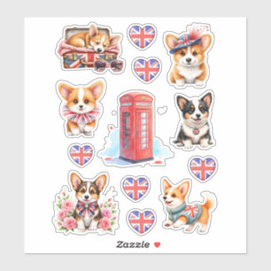 London Corgi Telephone Booth Vinyl Sticker Sheet