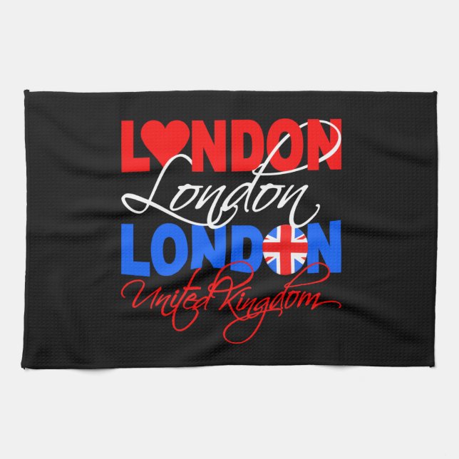 London custom kitchen towel (Horizontal)
