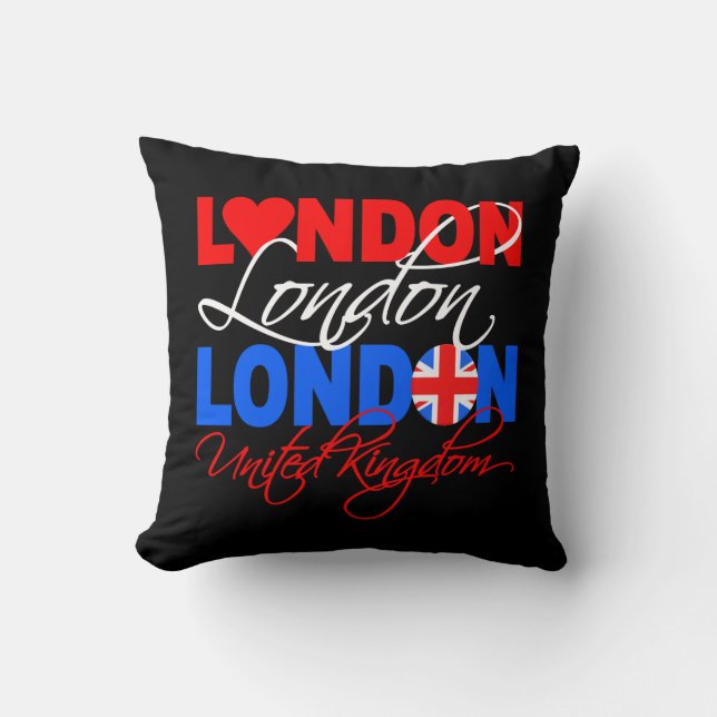London custom throw pillow (Front)
