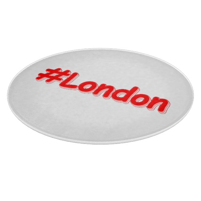 "#London" Cute Design. Buy Now Cutting Board (Corner)