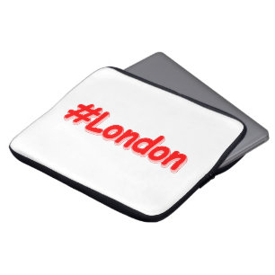 "#London" Cute Design. Buy Now Laptop Sleeve