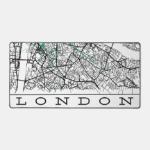 London Desk Pad Mapped