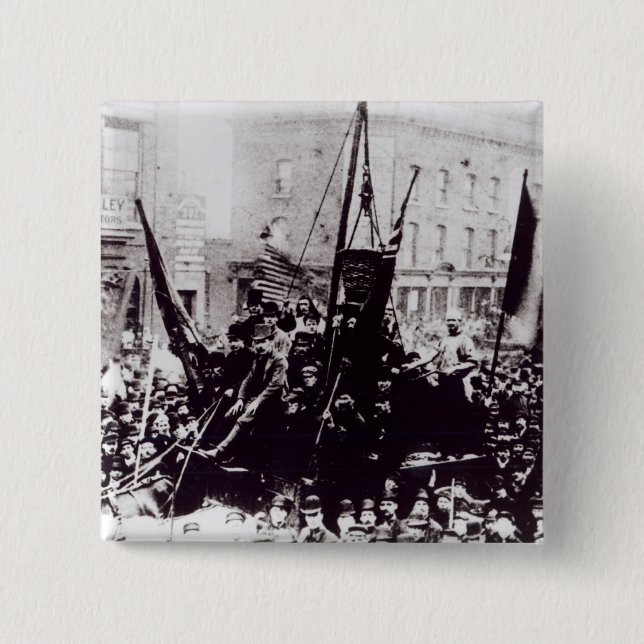 London Dock Strike, 1889 2 15 Cm Square Badge (Front)