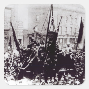 London Dock Strike, 1889 2 Square Sticker