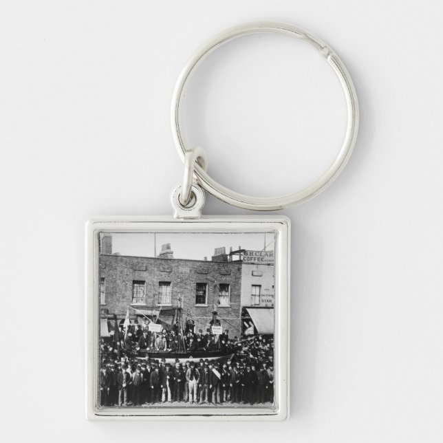 London Dock Strike, 1889 Key Ring (Front)