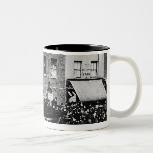 London Dock Strike, 1889 Two-Tone Coffee Mug (Right)