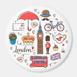 London Doodles Magnet